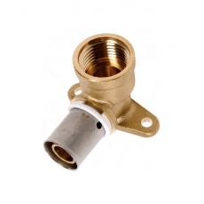 Coude à applique court à sertir laiton SERTIpress