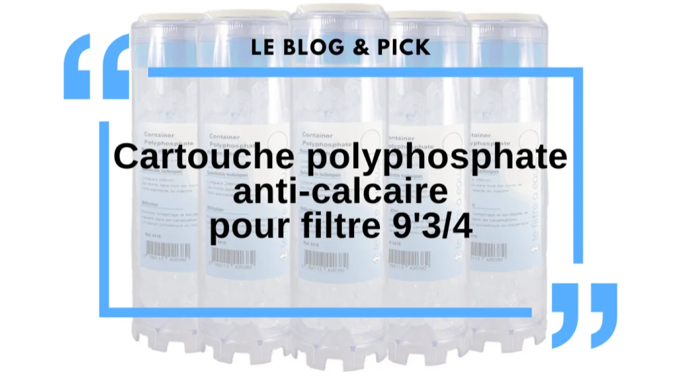 Cartouche polyphosphate anti-calcaire pour filtre 9&rsquo;3/4