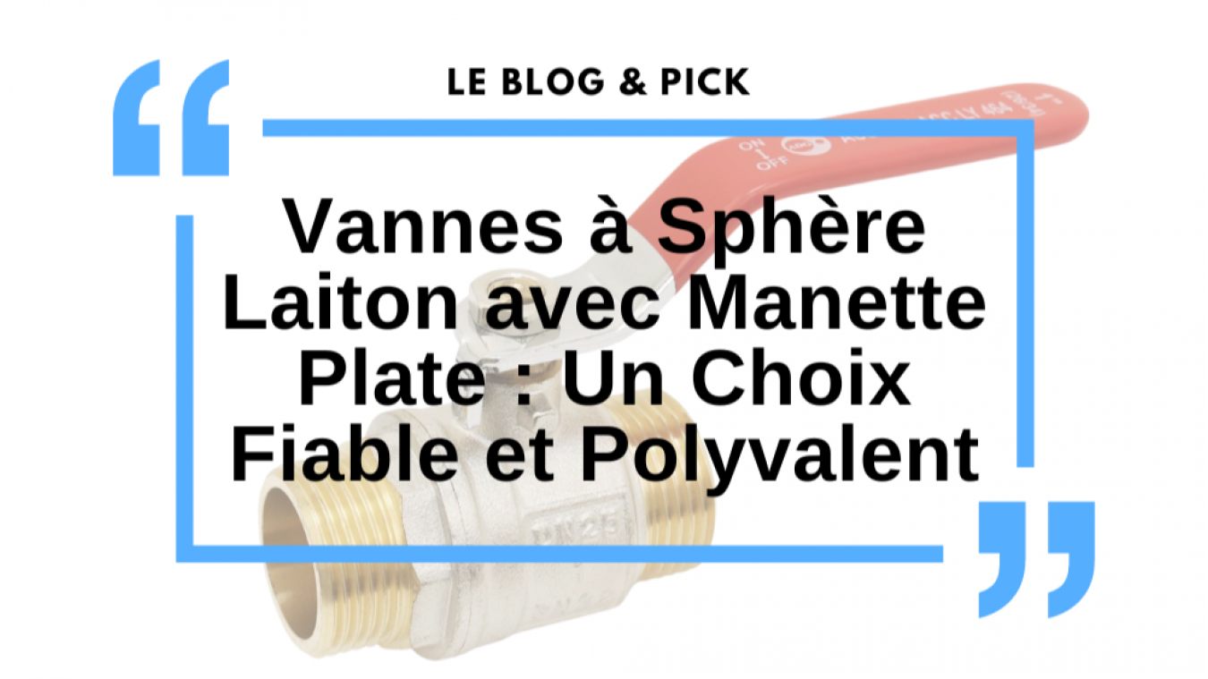 Vannes à Sphère Laiton avec Manette Plate : Un Choix Fiable et Polyvalent