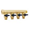 Collecteur Sanitaire Monobloc Avec Vannes A Passage Integral - Entree Male/Femelle 1" - Depart Male 1/2"