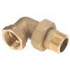 Coude Union Mâle x Femelle - 3 Pièces - Étanchéité Par Joint Plat Fibre