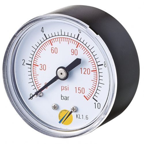 Manomètre sec boîtier ABS Ø50 raccord axial 1/4"G