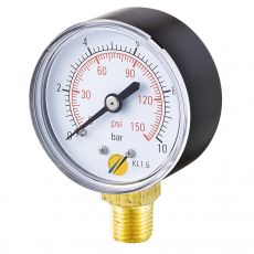 MANOMÈTRE BOITIER ABS SEC Ø50 RACCORD VERTICAL 1/4''