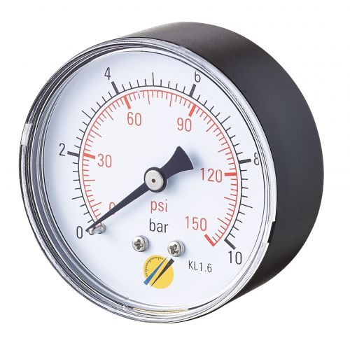 Manomètre sec boîtier ABS Ø63 raccord axial 1/4"G