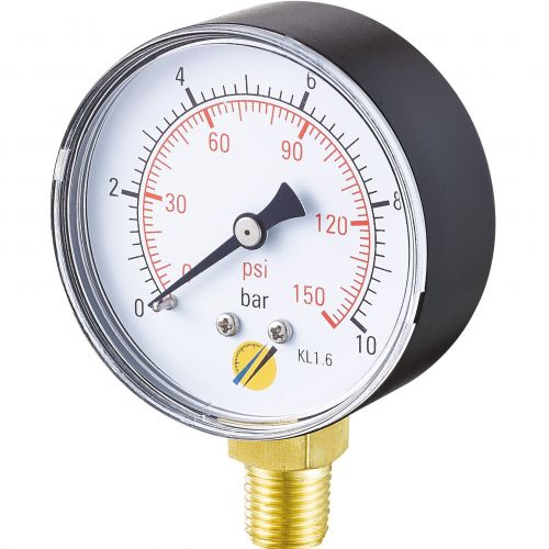 Manomètre sec boîtier ABS Ø63 raccord vertical 1/4"G