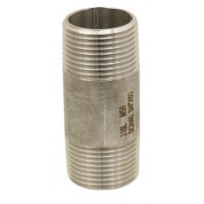 MAMELON TUBE EN ACIER INOX 316L - LONGUEUR 100MM