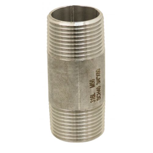 Mamelon Tube En Acier Inox 316l - Longueur 100mm