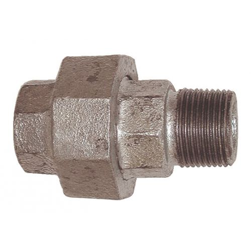 Union Mâle x Femelle - 3 Pièces - Joint Conique - Fonte Galvanisée