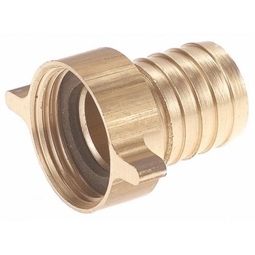 Raccord 2 Pieces - Ecrou Tournant - Cannelé Laiton
