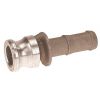 Raccord Rapide à Cames - Adaptateur Cannelé - Type E - Aluminium