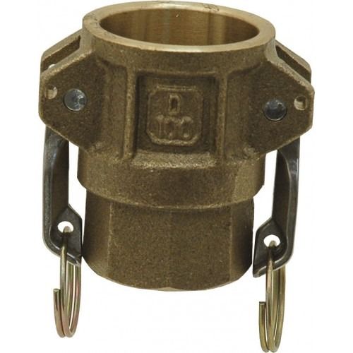 Raccord Rapide à Cames - Coupleur Femelle - Type D - Joints NBR - Laiton