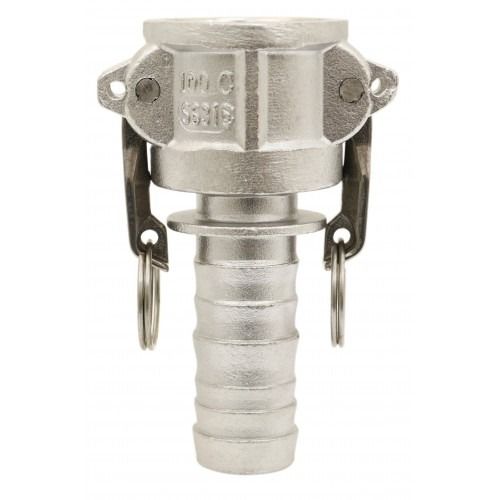 Raccord Rapide à Cames - Coupleur Cannelé - Type C - Joints NBR - Inox 316