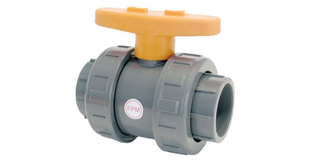 Vanne À Sphère En Pvc - Série Industrie - Joint De Sphère Fpm - A ...