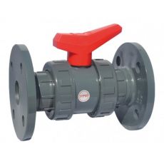 VANNE À SPHÈRE EN PVC - SÉRIE INDUSTRIE - JOINT DE SPHÈRE FPM - A BRIDES PN 10/16