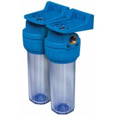 Filtre a eau Double - Duo - Duplex pour Cartouche 9