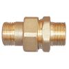 Union Laiton Mâle x Mâle - 3 Pièces - Étanchéité Sphéro-conique + Joint Torique