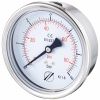 Manomètre sec boîtier inox Ø100, raccord arrière 1/2"G