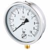Manomètre glycériné boîtier inox Ø150 raccord vertical 1/2"G