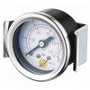 Manomètre sec boîtier acier Ø40 + étrier, raccord axial 1/8"G
