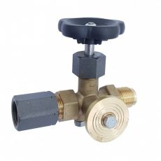 ROBINET A POINTEAU INOX AVEC BRIDE DE CONTROLE Ø40x5 - CORP LAITON