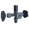Robinet A Double Pointeau Inox Avec Bride De Controle Ø40x5 - Corp Acier