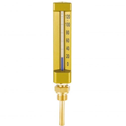 Thermomètre Industriel Droit - Hauteur 150 mm - Plongeur 63 mm