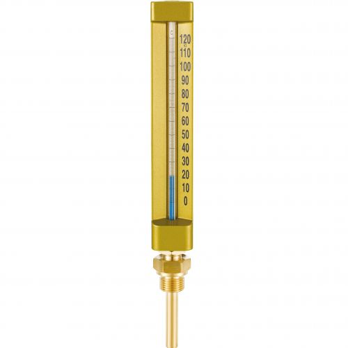Thermomètre Industriel Droit - Hauteur 200 mm - Plongeur 63 mm