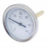 Thermomètre bimétallique Ø63 mm plongeur axial - Doigt de Gant LG 45 mm - L-Pocket 35 mm
