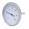 Thermomètre bimétallique Ø100 mm plongeur axial - Doigt de Gant LG 45 mm - L-Pocket 35 mm