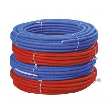 Tube multicouche pré-gainé turatec - en couronne - couleur Rouge - diamètre 16 à 26 mm