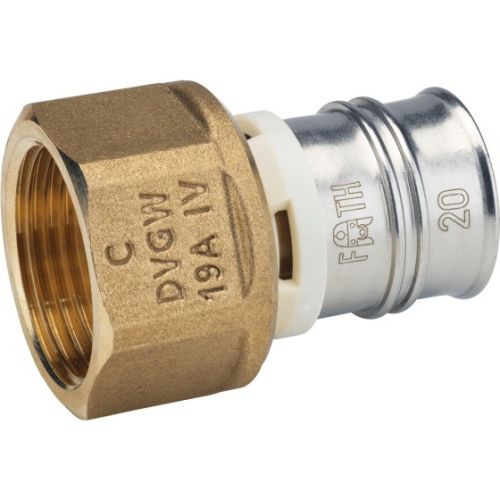 Raccord femelle fixe multicouche à sertir - Ø 16 à Ø 32 -  Pour système multicouche - Raccord Alpex-Duo XS sans plomb