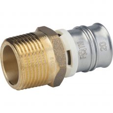 Raccord mâle fixe multicouche à sertir - Ø 16 à Ø 32 - Pour système multicouche - Raccord Alpex-Duo XS sans plomb