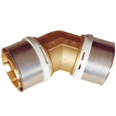 Coude 45° multicouche à sertir - Ø 75 - Pour système multicouche - Raccord Alpex_L