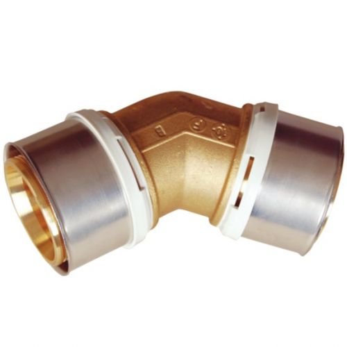 Coude 45° multicouche à sertir - Ø 75 - Pour système multicouche - Raccord Alpex_L