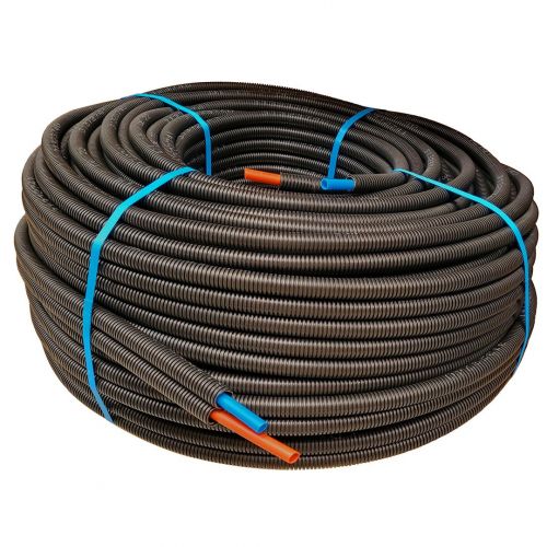 Tube PER pré-gainé double en couronne - Couleur Bleu et Rouge