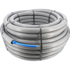 Tube PER pré-gainé pré-isolé - 9 mm couronne 50 m - Couleur Bleu