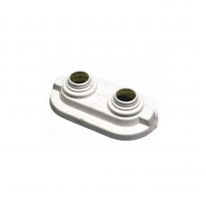 Rosace de finition double pour tube PER entraxe 40 mm - Sachet de 50 Pièces