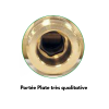 Collecteur sanitaire avec vanne intégré - MF 3/4'' sortie 1/2'' - Portée plate haute qualité