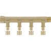 Collecteur laiton MF 3/4'' - raccord intégrés à glissement SERTI gliss - 2 à 6 sorties - Pour PER Ø 13 x 16