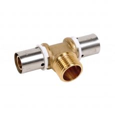 Té mâle laiton à sertir SERTIpress diamètre 16 mm-1/2''-16 mm