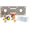 Kit de fixation pour robinetterie murale SERTIfix - pour plaque 13 mm - Ecartement 150 mm - Raccords PER à Glissement SERTIgliss