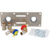 Kit de fixation pour robinetterie murale SERTIfix - pour plaque 13 mm - Entraxe 150 mm - Raccords à Sertir SERTIpress