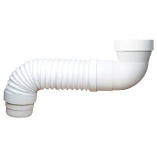 Pipe WC souple extensible coudée