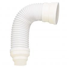 Pipe WC souple non extensible coudée