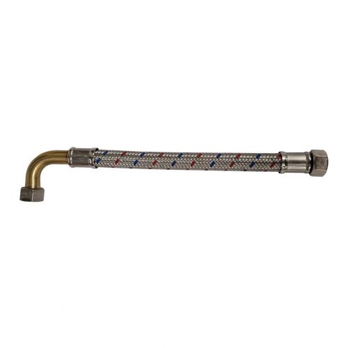 Flexible Sanitaire Chauffage Climatisation Inox Coudé Femelle x Femelle DN 19 mm - Série Standard