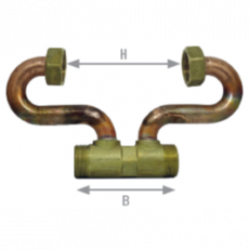 Support Compteur d'eau Divisionnaire Droit - Montage Cœur