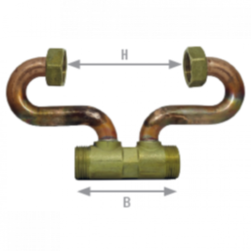 Support Compteur d'eau Divisionnaire Droit - Montage C&oelig;ur