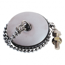 Bouchon Wirquin Ø47 mm avec borne d'attache + Chaînette L.250 mm