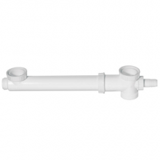 Tubulure de raccordement Wirquin pour évier 2 bacs