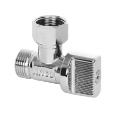 Robinet équerre Arco PN16 M-Ecrou libre Manette Delta ABS chromée - A-80 Delta